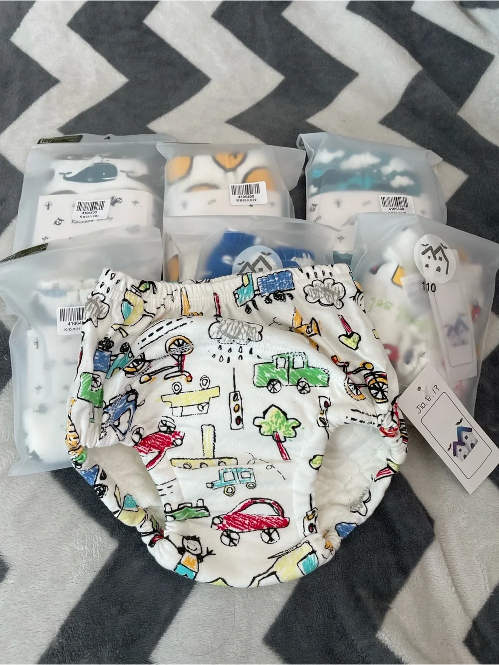 Toddler Cloth Diaper Covers (7) with Colorful unique Designs